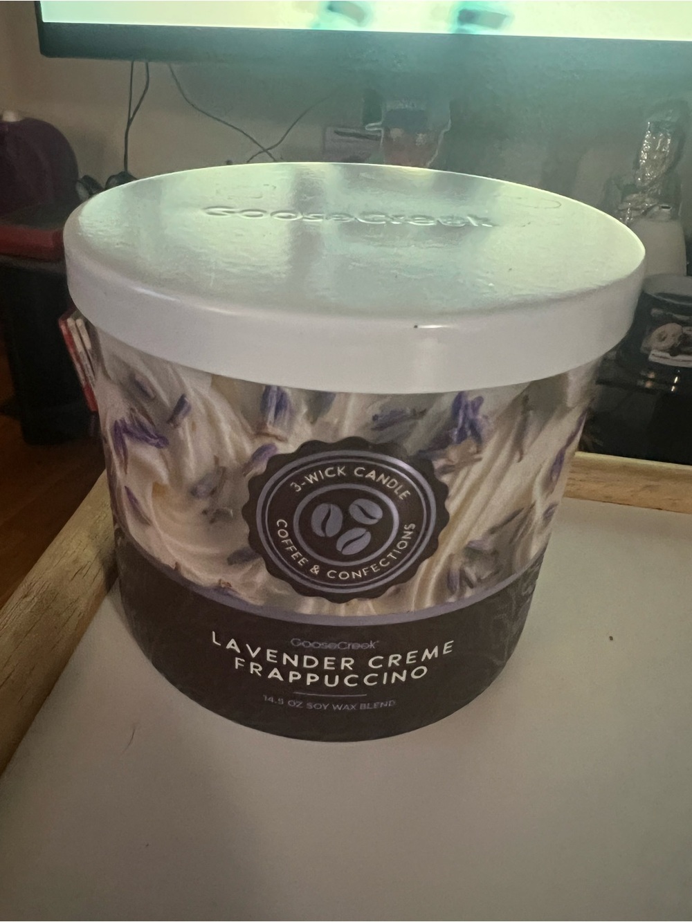 Goose Creek Lavender Creme Frappuccino 3 Wick Candle